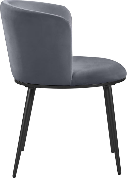 Skylar Grey Velvet Dining Chair - Royal Furniture & Gifts (MI) - Multi Location