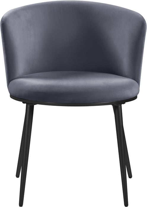 Skylar Grey Velvet Dining Chair - Royal Furniture & Gifts (MI) - Multi Location