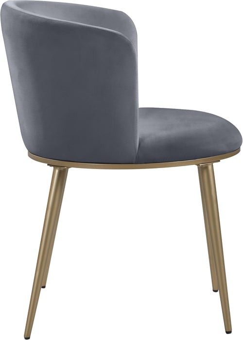 Skylar Grey Velvet Dining Chair - Royal Furniture & Gifts (MI) - Multi Location