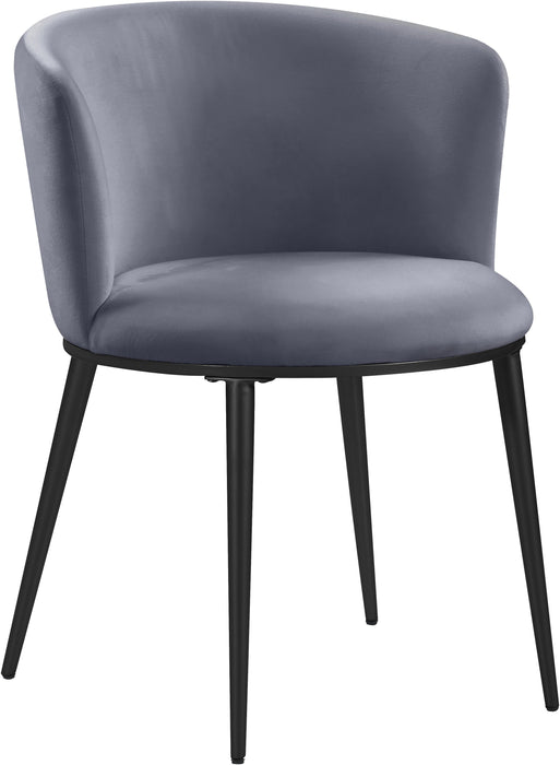 Skylar Grey Velvet Dining Chair - Royal Furniture & Gifts (MI) - Multi Location