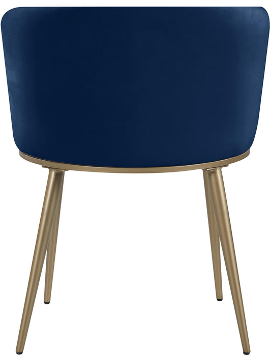 Skylar Navy Velvet Dining Chair - Royal Furniture & Gifts (MI) - Multi Location