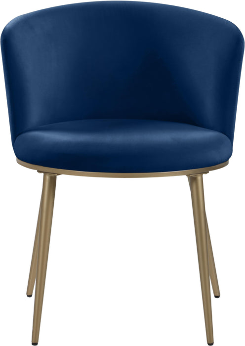 Skylar Navy Velvet Dining Chair - Royal Furniture & Gifts (MI) - Multi Location