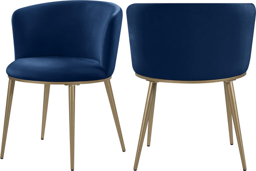 Skylar Navy Velvet Dining Chair - Royal Furniture & Gifts (MI) - Multi Location