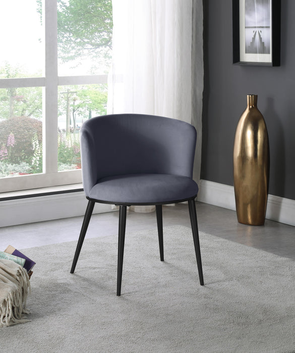 Skylar Grey Velvet Dining Chair - Royal Furniture & Gifts (MI) - Multi Location