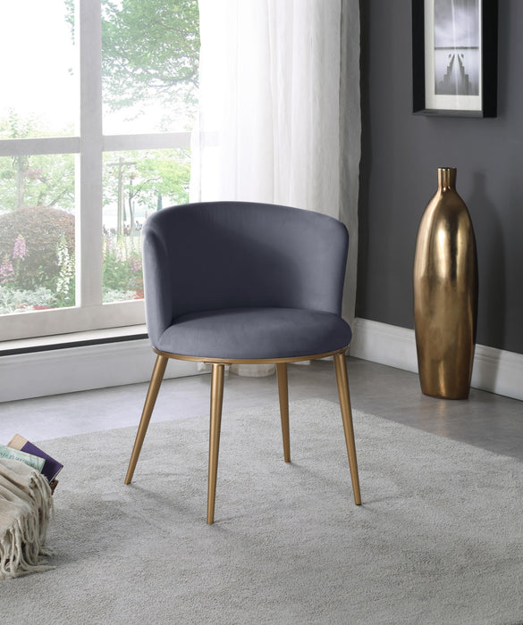 Skylar Grey Velvet Dining Chair - Royal Furniture & Gifts (MI) - Multi Location