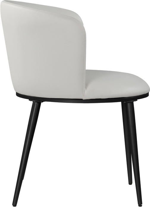 Skylar White Faux Leather Dining Chair - Royal Furniture & Gifts (MI) - Multi Location