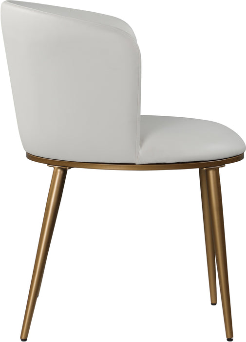 Skylar White Faux Leather Dining Chair - Royal Furniture & Gifts (MI) - Multi Location