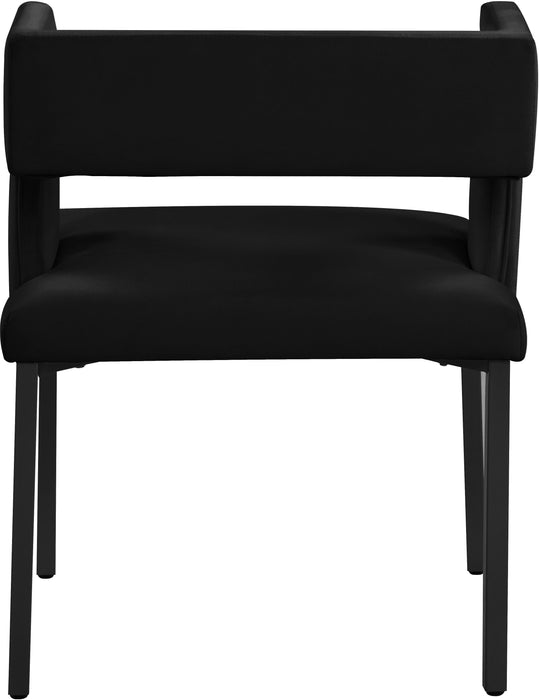 Caleb Black Velvet Dining Chair - Royal Furniture & Gifts (MI) - Multi Location