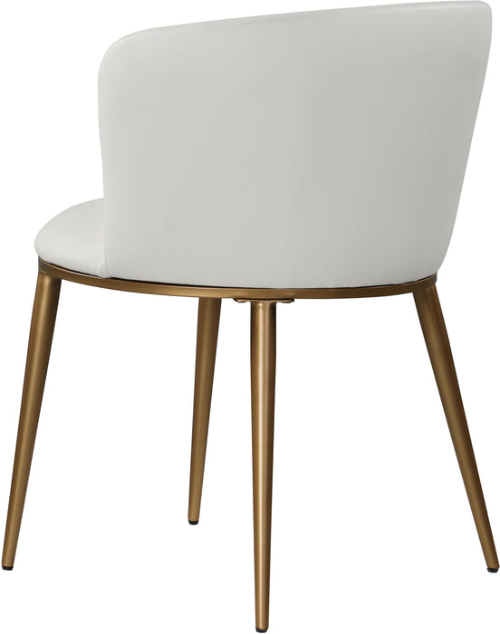 Skylar White Faux Leather Dining Chair - Royal Furniture & Gifts (MI) - Multi Location