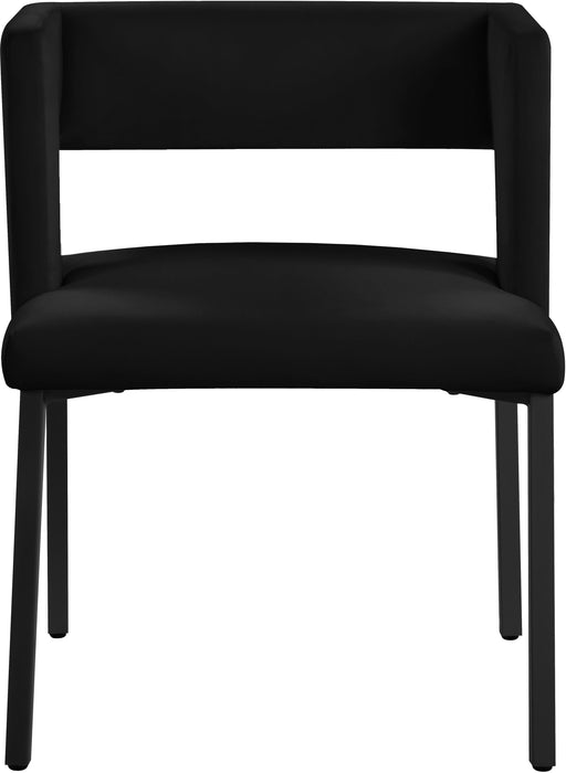 Caleb Black Velvet Dining Chair - Royal Furniture & Gifts (MI) - Multi Location