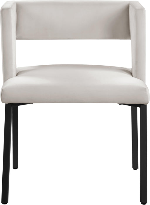 Caleb Cream Velvet Dining Chair - Royal Furniture & Gifts (MI) - Multi Location