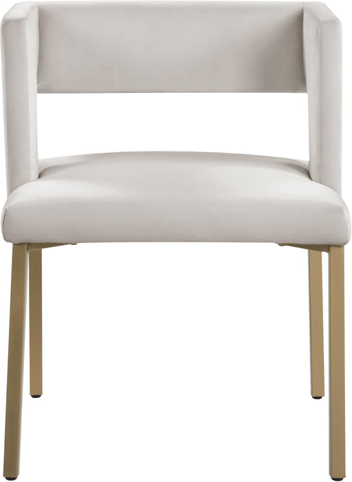 Caleb Cream Velvet Dining Chair - Royal Furniture & Gifts (MI) - Multi Location