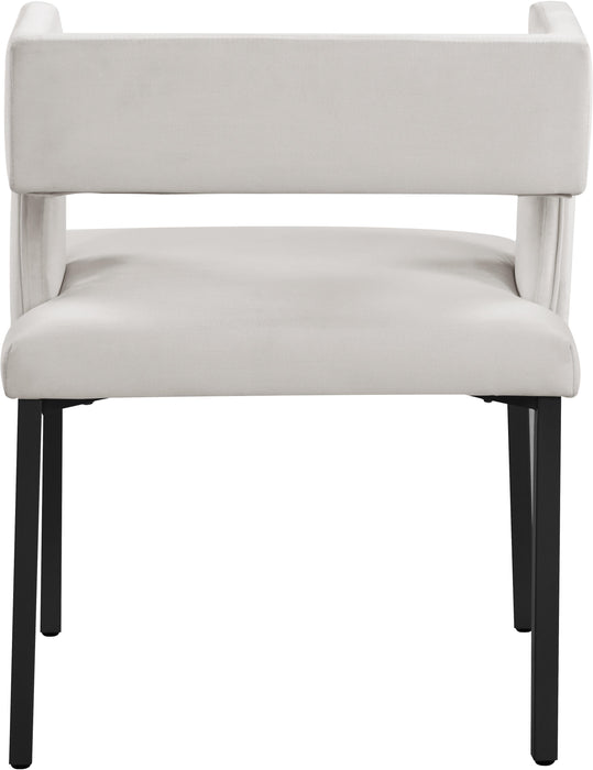 Caleb Cream Velvet Dining Chair - Royal Furniture & Gifts (MI) - Multi Location