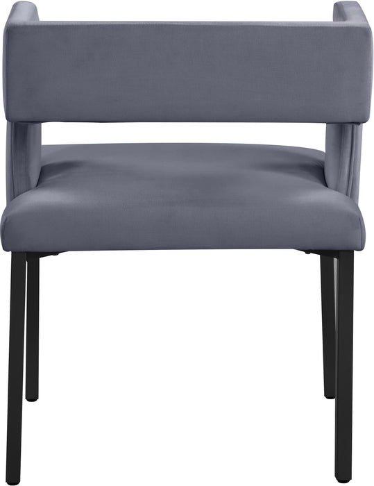 Caleb Grey Velvet Dining Chair - Royal Furniture & Gifts (MI) - Multi Location