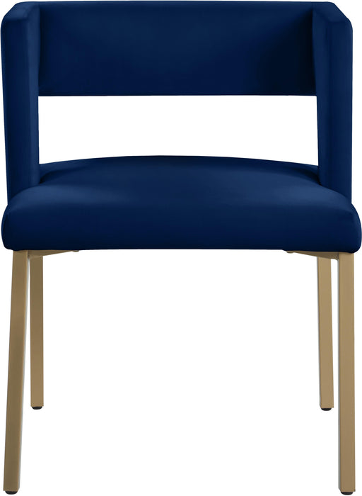 Caleb Navy Velvet Dining Chair - Royal Furniture & Gifts (MI) - Multi Location