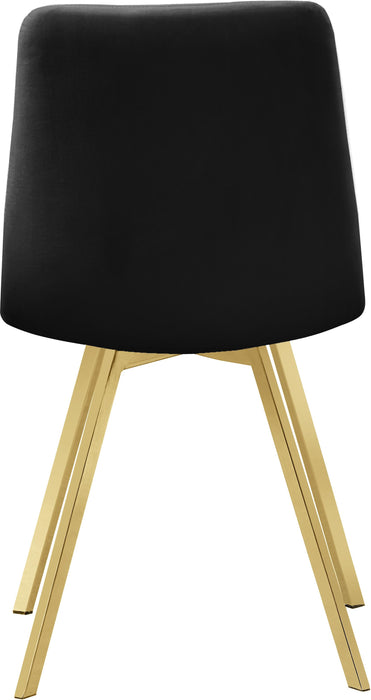 Annie Black Velvet Dining Chair - Royal Furniture & Gifts (MI) - Multi Location