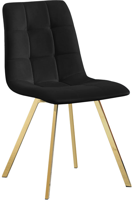 Annie Black Velvet Dining Chair - Royal Furniture & Gifts (MI) - Multi Location