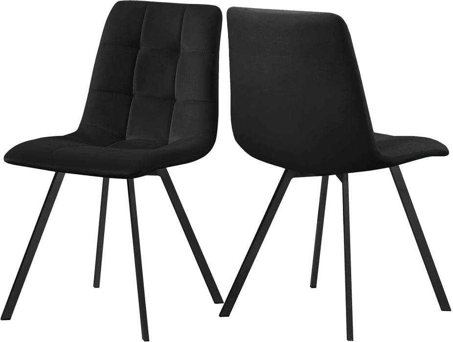 Annie Black Velvet Dining Chair - Royal Furniture & Gifts (MI) - Multi Location