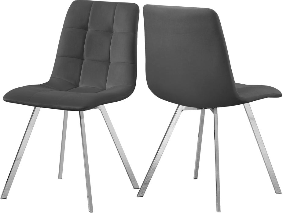 Annie Grey Velvet Dining Chair - Royal Furniture & Gifts (MI) - Multi Location