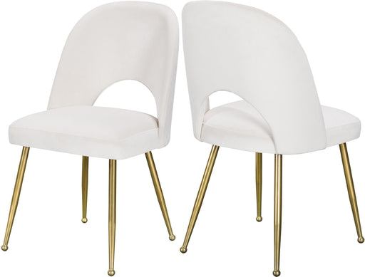 Logan Cream Velvet Dining Chair - Royal Furniture & Gifts (MI) - Multi Location