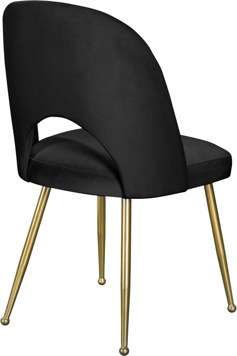 Logan Black Velvet Dining Chair - Royal Furniture & Gifts (MI) - Multi Location
