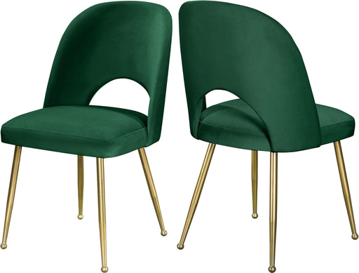 Logan Green Velvet Dining Chair - Royal Furniture & Gifts (MI) - Multi Location