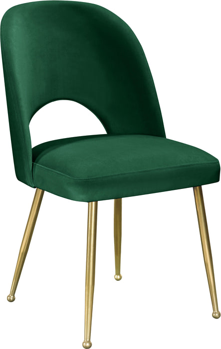 Logan Green Velvet Dining Chair - Royal Furniture & Gifts (MI) - Multi Location