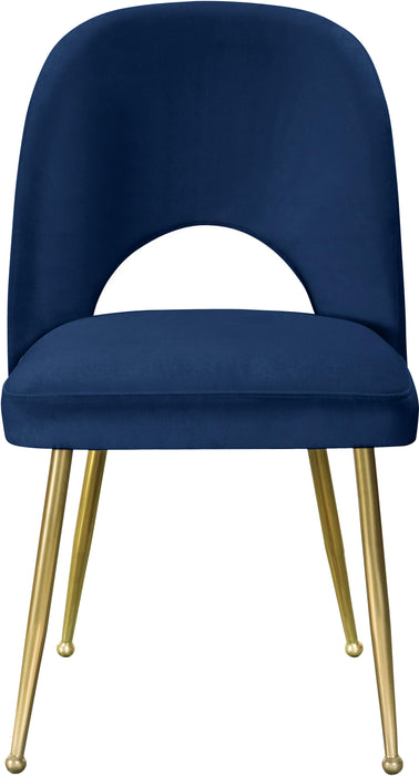 Logan Navy Velvet Dining Chair - Royal Furniture & Gifts (MI) - Multi Location