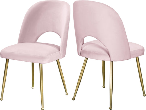 Logan Pink Velvet Dining Chair - Royal Furniture & Gifts (MI) - Multi Location