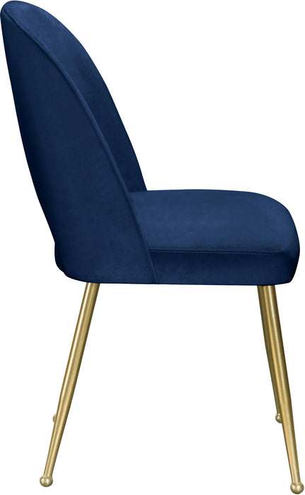 Logan Navy Velvet Dining Chair - Royal Furniture & Gifts (MI) - Multi Location