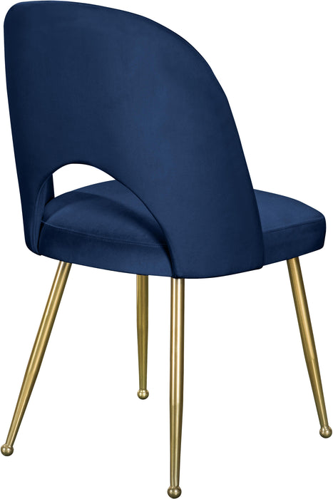 Logan Navy Velvet Dining Chair - Royal Furniture & Gifts (MI) - Multi Location