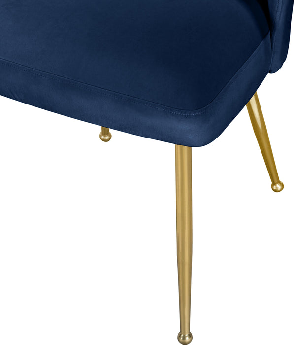 Logan Navy Velvet Dining Chair - Royal Furniture & Gifts (MI) - Multi Location