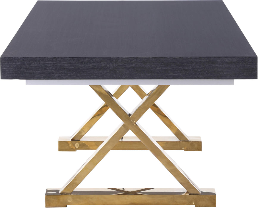 Excel Grey Oak Veneer Lacquer Extendable Dining Table (3 Boxes) - Royal Furniture & Gifts (MI) - Multi Location