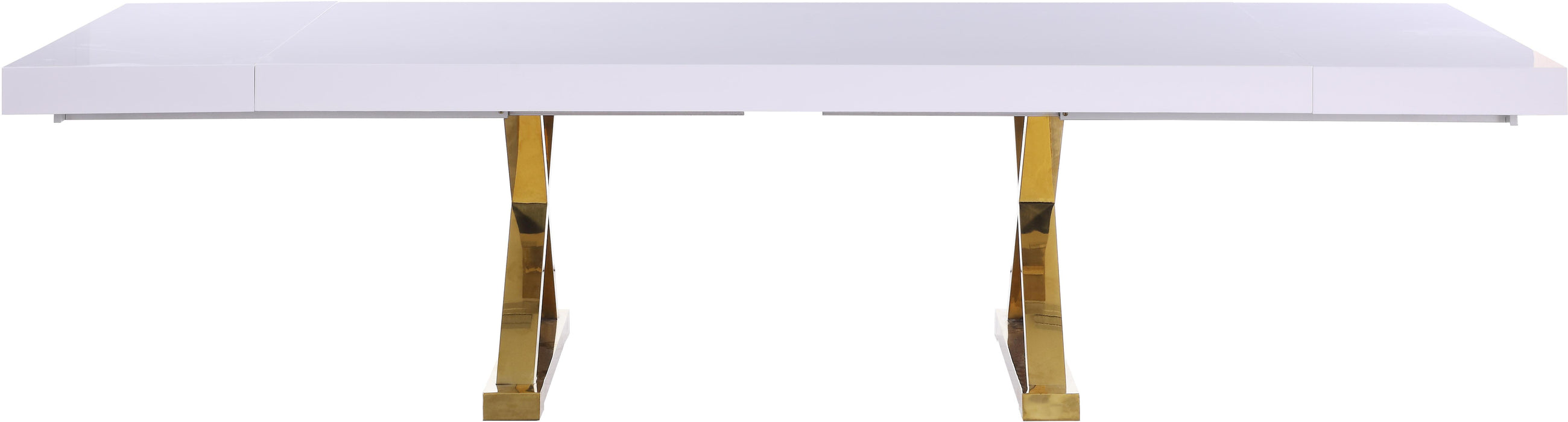 Excel White Lacquer Extendable Dining Table (3 Boxes) - Royal Furniture & Gifts (MI) - Multi Location