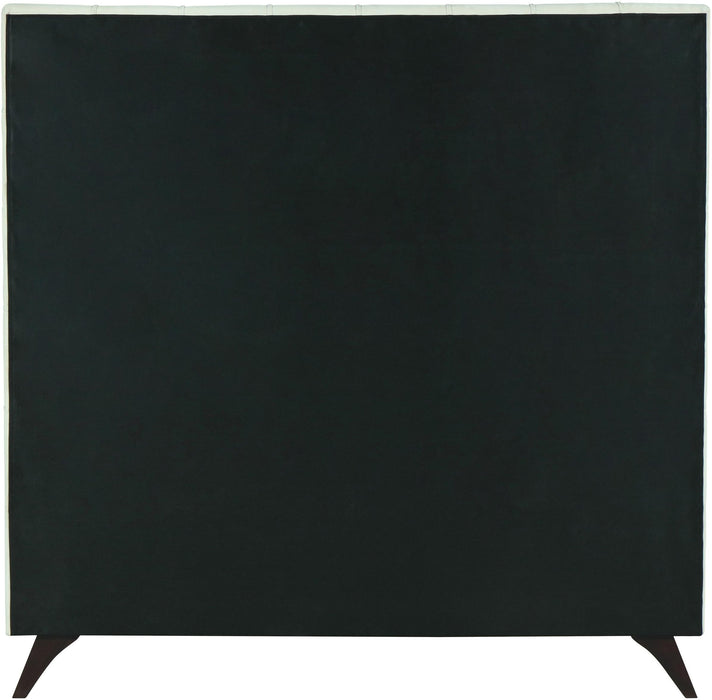 Elly Cream Velvet King Bed - Royal Furniture & Gifts (MI) - Multi Location