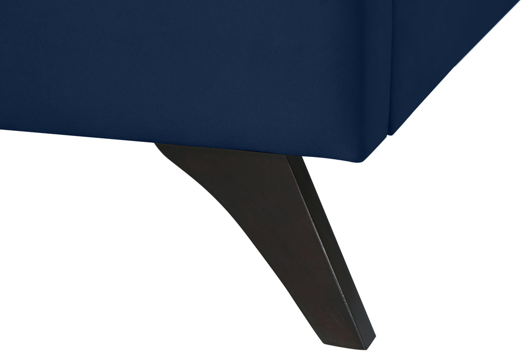 Elly Navy Velvet King Bed - Royal Furniture & Gifts (MI) - Multi Location