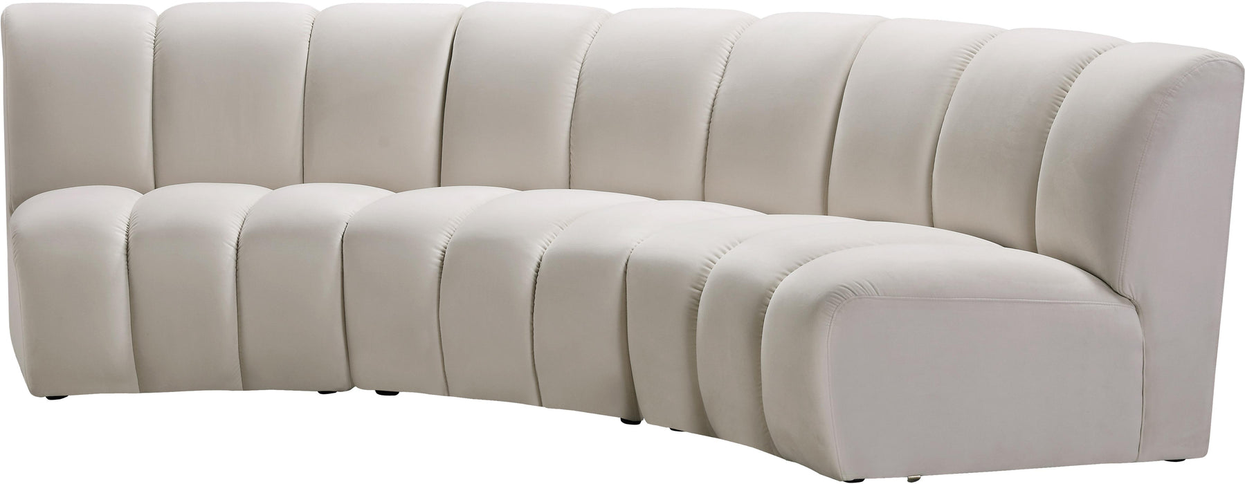 Infinity Cream Velvet 3pc. Modular Sectional - Royal Furniture & Gifts (MI) - Multi Location