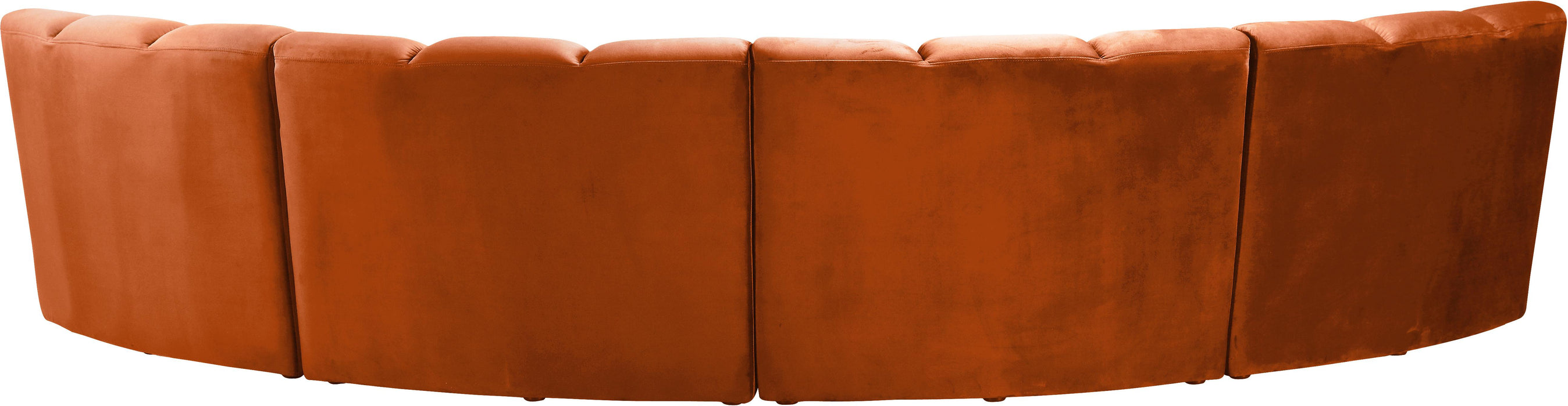 Infinity Cognac Velvet 4pc. Modular Sectional - Royal Furniture & Gifts (MI) - Multi Location