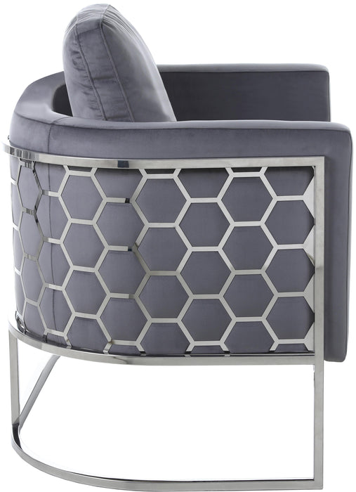 Casa Grey Velvet Loveseat - Royal Furniture & Gifts (MI) - Multi Location