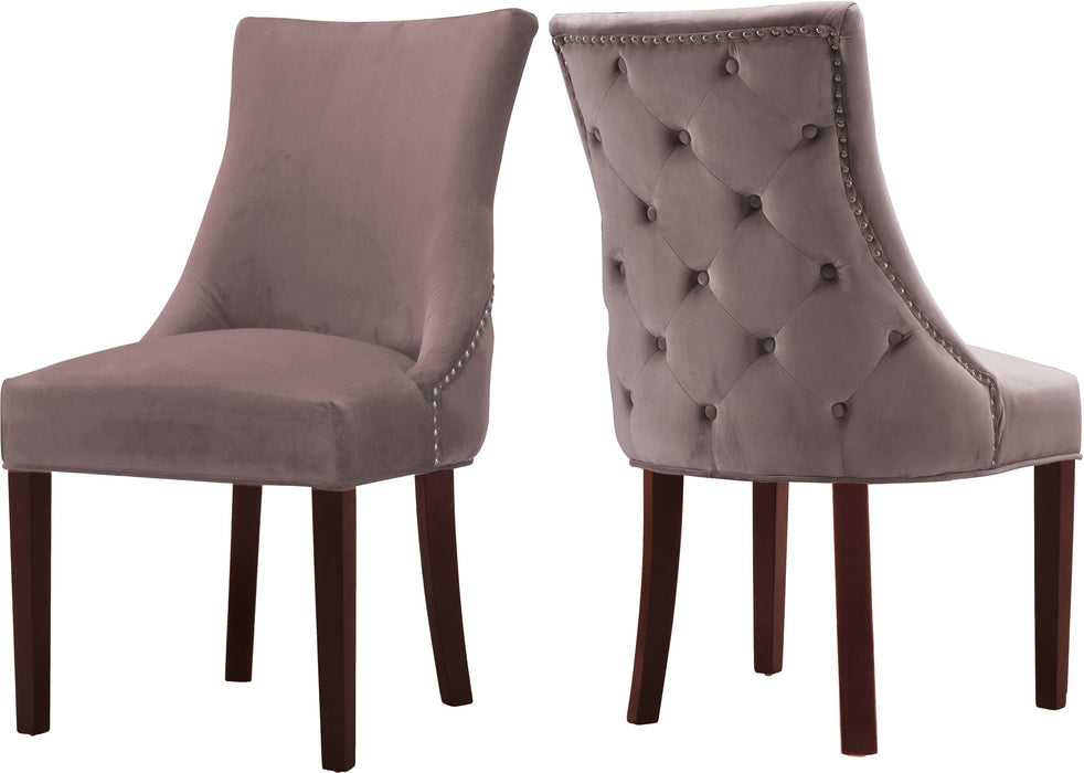 Hannah Pink Velvet Dining Chair - Royal Furniture & Gifts (MI) - Multi Location