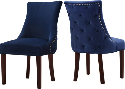 Hannah Navy Velvet Dining Chair - Royal Furniture & Gifts (MI) - Multi Location