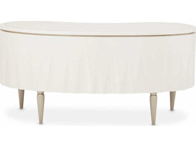 AICO Furniture London Place Desk in Creamy Pearl