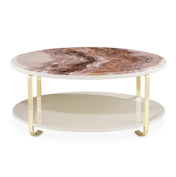 AICO Ariana Cocktail Table in Gold image