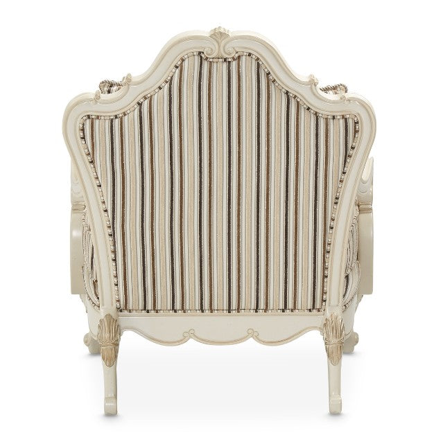 AICO Lavelle Bergere Wood Chair Birch in Classic Pearl