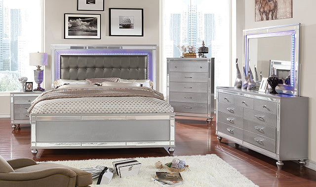 Brachium Queen Bedroom Set Silver - Royal Furniture & Gifts (MI) - Multi Location