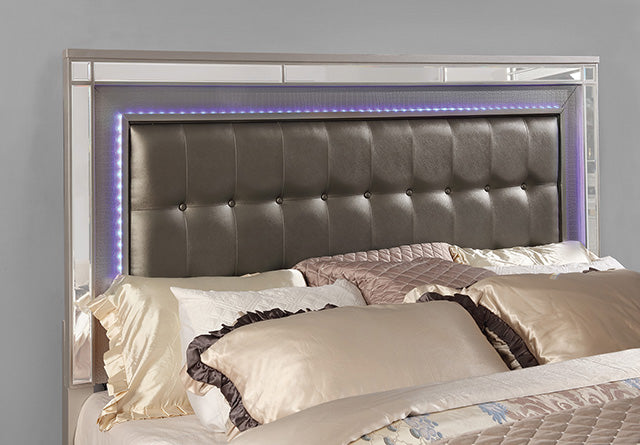 Brachium Queen Bedroom Set Silver - Royal Furniture & Gifts (MI) - Multi Location