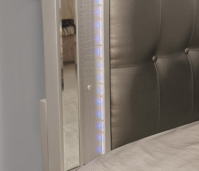 Brachium Queen Bedroom Set Silver - Royal Furniture & Gifts (MI) - Multi Location