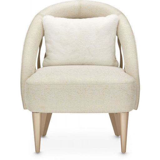 AICO La Rachelle Flame Chair Gold Rush in Medium Champagne image