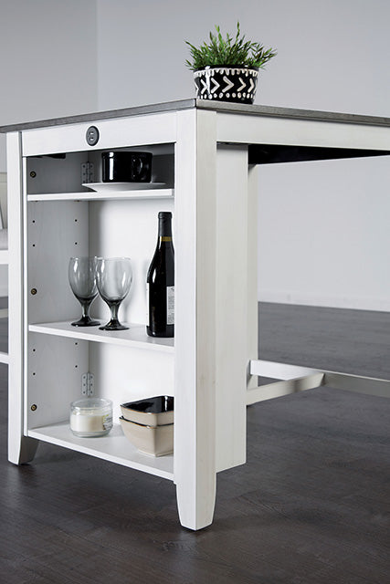 Lescles 3 Pc Counter Ht Set (1 Table + 2 Chairs) - Royal Furniture & Gifts (MI) - Multi Location