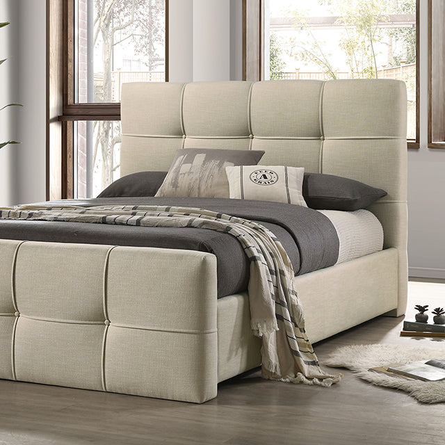 Merced Bed Gray & Ivory